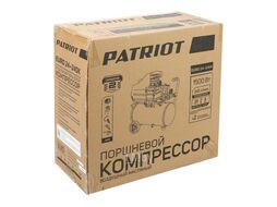 Компрессор Patriot поршневой масляный EURO 24-240K, 240 л/мин, 8 бар, 1500 Вт, 24 л, быстросъемный 1/4" + "елочка", набор пневмоинструмента KIT 5В PATRIOT 525306366