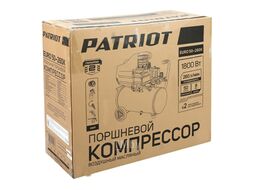 Компрессор Patriot поршневой масляный EURO 50-260K, 260 л/мин, 8 бар, 1800 Вт, 50 л, быстросъемный 1/4" + "елочка", набор пневмоинструмента KIT 5В PATRIOT 525306316