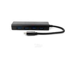 Концентратор USB 3.0 Gembird UHB-C364, 4 порта, Type-C, с доп питанием