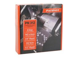 Пневмогайковерт ударный PATRIOT PN 312, 312 Нм, патрон 1/2", 140 л/мин. быстросъем 1/4" PATRIOT 830902040