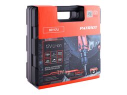 Дрель-шуруповерт аккумуляторная PATRIOT BR 117Li, две батареи Li-Ion 12В 2.0 Ач PATRIOT 180301117