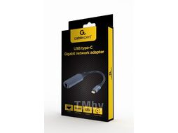 Сетевой адаптер Cablexpert A-USB3C-LAN-01, USB-C (вилка) в Гигабитную сеть Ethernet (RJ-45 розетка)