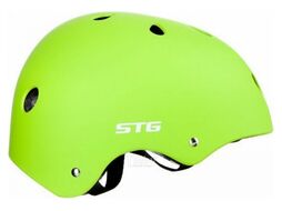 Шлем с фикс застежкой STG Х89043 MTV12 р-р S(53-55)cm салатовый