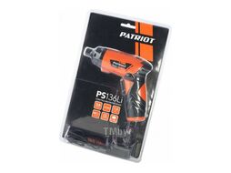 Отвертка аккумуляторная PATRIOT PS 136; напряжение: 3,6V; блистер; комплект бит PATRIOT 180201303