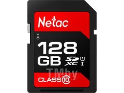 Карта памяти SDXC 128GB U1/C10 Netac P600