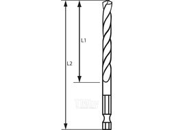 Сверло по металлу с шестигранным хвостовиком Impact Control D4мм 2.608.577.052 BOSCH