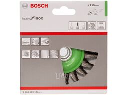 Щетка кольцевая M14 0,5 115мм пучки Inox 2.608.622.106 BOSCH