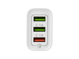 Сетевое зарядное устройство для iPhone/iPad 3 x USB, 5V, 3 А + 1 А + 1 А, белое REXANT 16-0277