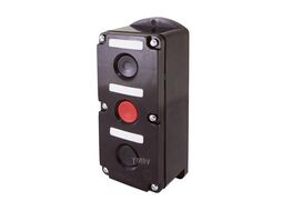 Пост кнопочный ПКЕ 222-3 У2, красная и две черные кнопки, IP54 TDM SQ0742-0009
