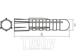 Дюбель распорный 20х100 мм тип T (5 шт в пласт. конт.) STARFIX