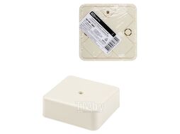 Коробка распаячная КР 75х75х28 ОП, сл. кость, IP40, инд. штрихкод TDM SQ1401-1805