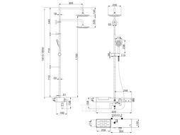 Душевая система Lemark Tropic хром (LM7007C)