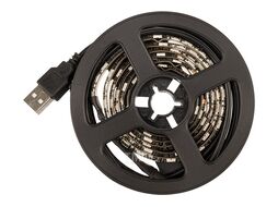 LED лента 1м с USB коннектором 5 В и с контроллером, 10 мм, IP65, SMD 5050, 60 LED/m, цвет свечения RGB Lamper 141-387