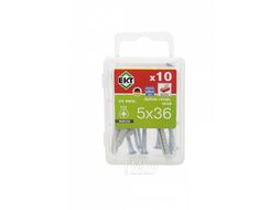 Гвоздевой дюбель с потайной головкой KEW ND S 5x36, (10шт) НЕЙЛОН EKT B006206