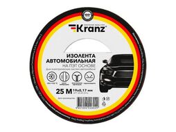 Изолента автомобильная полиэстер, 0.17х19 мм, 25 м Kranz KR-09-2916