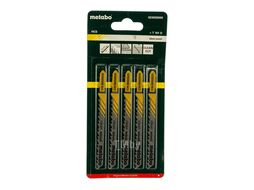 Пилки T101D по дереву для лобзиков, 5 шт, METABO 623635000