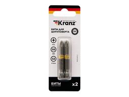 Бита для шуруповерта PH2х50 мм (2 шт./уп.) Kranz KR-92-0415-1