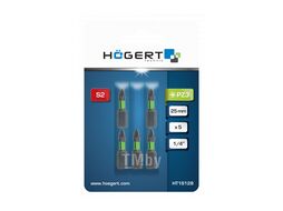 Биты ударные PZ3, 25 мм, сталь S2, 5 шт. HOEGERT HT1S128