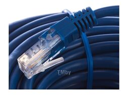 Патч-корд UTP Cablexpert PP12-15M/B кат.5e, 15м, литой, многожильный (синий)