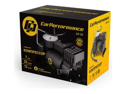 Компрессор воздушный 35 л./мин. 12V/13А, 160W, 7 Атм. шланг 0,6 м. кабель питания 2,8 м. питание от прикуривателя. CARPERFORMANCE CP-35