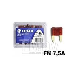 Предохранители плоские MINI 7,5A FN serie 32V DC (50 шт./упак.) TESLA FN00.075.050