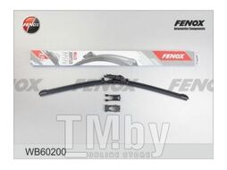 Щетка стеклоочистителя бескаркасная крепление 5в1 600мм FENOX WB60200