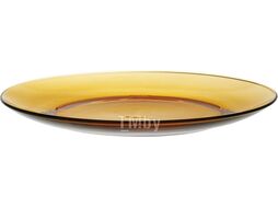 Тарелка обеденная стеклянная, 235 мм, серия Lys Amber, DURALEX