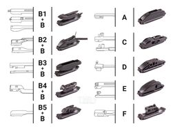 Щётка стеклоочистителя бескаркасная, 11 адаптеров, разм. 11 (275мм) AUTOPROFI ULF-11