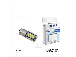 Автолампа cветодиодная LED P21W CB. 12V, BA15s. 6000K (1 шт.) TESLA B92101
