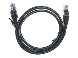 Патч-корд UTP Cablexpert кат.5e 1м литой многожильный чёрный PP12-1M/BK
