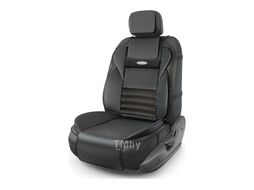 Накидка на сиденье Multi Comfort, анатомическая, 6 упоров, 3 предмета, материал экокожа, чёрный AUTOPROFI MLT-320G BK