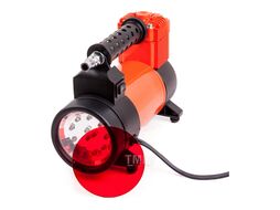 Компрессор воздушный 35 л./мин. 12V/14A, 180W, 10 Атм. съёмный шланг 5 м. клапан для регулир. давления, питание от прикуривателя. LED фонарь, переходник с зажимами АКБ, сумка, АГРЕССОР AGR-35L