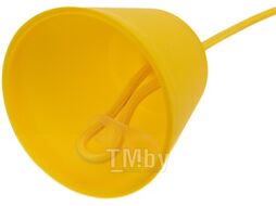 Патрон E27 силиконовый со шнуром 1 м желтый REXANT