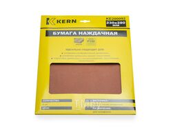 Бумага наждачная 230х280мм, зерно 150, оксид алюм., желтая KERN (5шт)