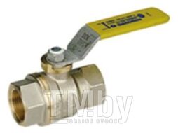 Кран шаровый полнопрох. ММ желтый рыч. (газ) Ду 32 GIACOMINI R730GAX006
