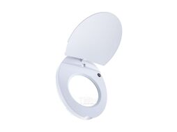 Лупа на струбцине REXANT, круглая, 3D, с подсветкой и крышкой, белая