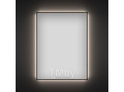 Прямоугольное зеркало с фоновой LED-подсветкой Wellsee 7 Rays Spectrum 172200940 (60*75 см, черный контур, сенсорная кнопка)