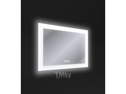 Зеркало: LED 060 pro 80*60, с подсветкой, антизапотевание, часы, Сорт1