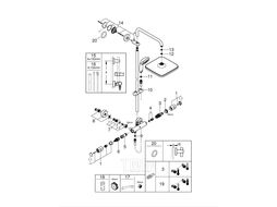 Душевая система Grohe Vitalio Start System 250 Cube с термостатом для настенного монтажа (26697000)