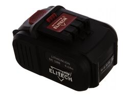 Аккумулятор, 18В, 4.0АчLi-ion, д\ДА 18СЛК, слайдер ELITECH