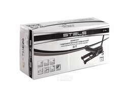 Домкрат гидравлический подкатной, быстр.подъем, 3т LOW PROFILE QUICK LIFT, 75-515 мм, проф STELS 51136