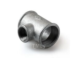 Тройник чугунный оцинк. Ду 40х25 (1 1/2"x1") BRENNEN