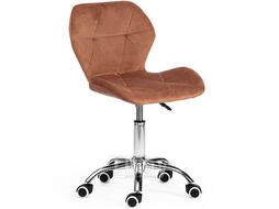 Офисное кресло Recaro (mod.007) металл, вельвет, 45x74+10см, коричневый (HLR11)