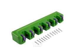 Настенный держатель для садового инструмента, 5 ячеек, 6 крюков Palisad 68300