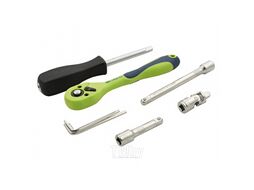 Набор инструментов, 1/4", CrV, пластиковый кейс 56 предм.Сибртех 13525