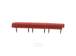 Бордюр "Волна", 7 х 350 см, терракот PALISAD 65045