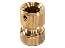 Набор для подключения шланга 1/2", (переходник, 2 соединит.аквастоп), латунный PALISAD 66210