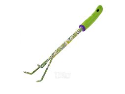 Рыхлитель 3-зубый, 60х415 мм, стальной, пластиковая рукоятка, FLOWER GREEN Palisad 620385