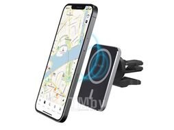 Автомобильный магнитный держатель Deppa Mage Safe Qi для iPhone 55185 (черный)