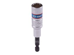 Головка для шуруповерта двенадцатигранная 1/4", 11 мм, L = 80 мм KING TONY 76B811M